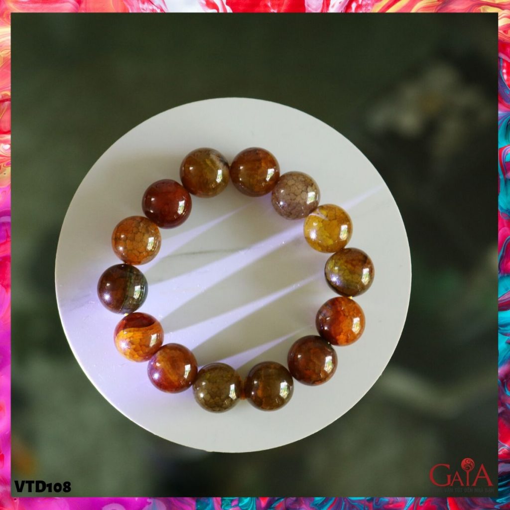 Vòng tay mã não rồng 14ly VTD108